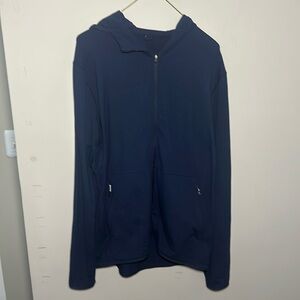 Lululemon Athletica Men's Navy Zip-Up Sweater